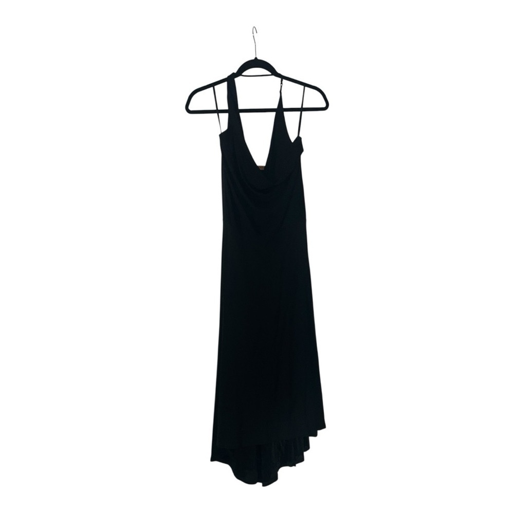 Arden B Black Sheath Dress halter Cowl Neck for Cocktail